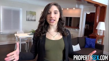 Teen girl fucks old real estate agent for a lower price on house